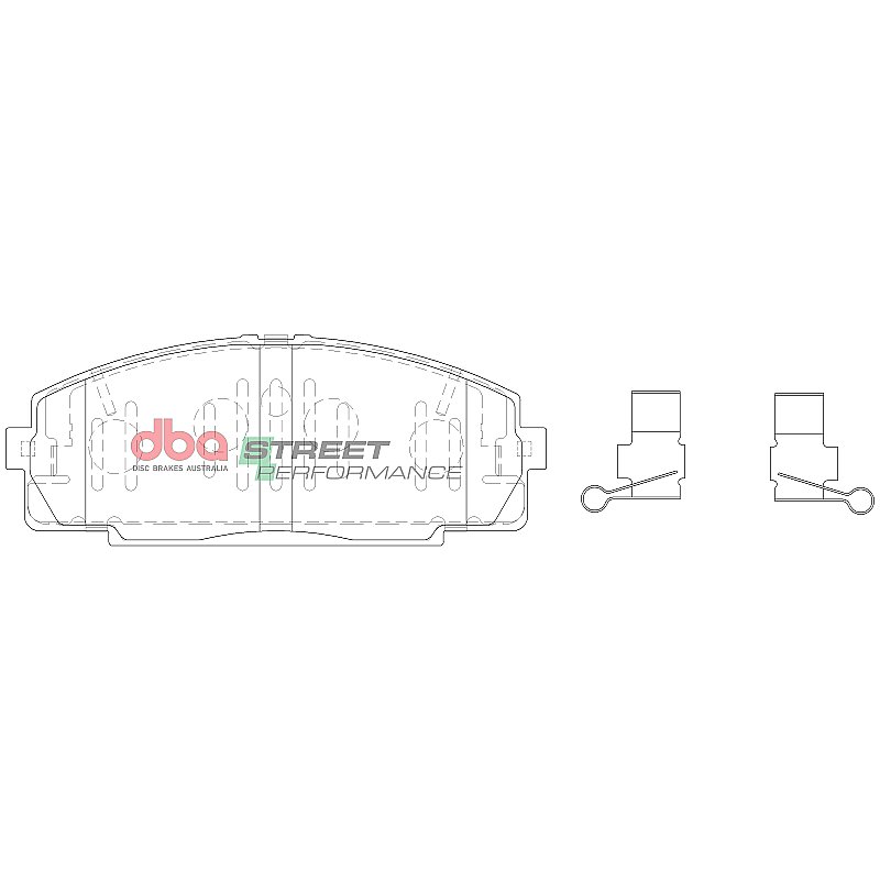 DBA Street Performance Brake Pads 145.5mm x 56.5mm DB1328SP - Front