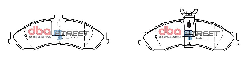 DBA Street Series Ceramic Brake Pads 183.6mm x 64mm DB1331SS - Front