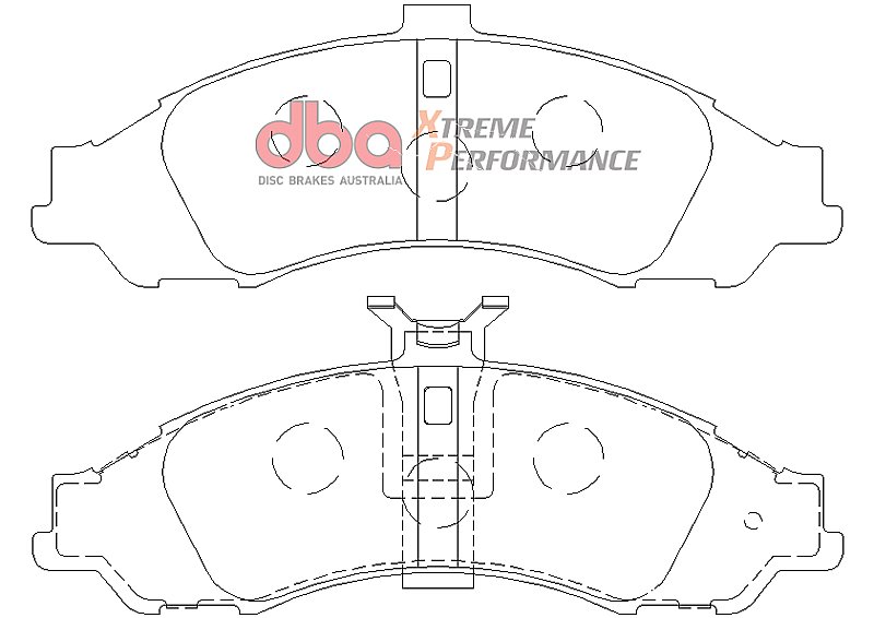 DBA Xtreme Performance Brake Pads 183.3mm x 64mm DB1331XP - Front