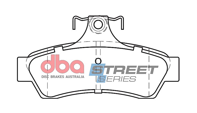 DBA Street Series Ceramic Brake Pads 113.8mm x 58mm DB1332SS - Rear