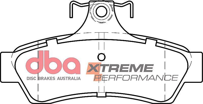 DBA Xtreme Performance Brake Pads 113.7mm x 57.6mm DB1332XP - Rear