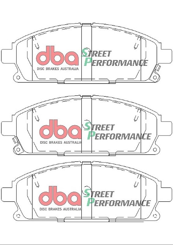 DBA Street Performance Brake Pads 158.8mm x 56.3mm DB1333SP - Front