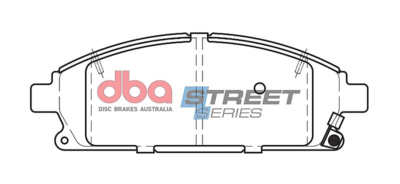 DBA Street Series Ceramic Brake Pads 158.9mm x 55.9mm DB1333SS - Front