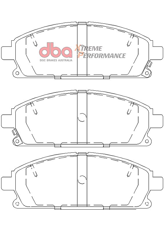 DBA Xtreme Performance Brake Pads 158.8mm x 56.3mm DB1333XP - Front