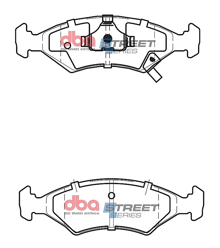 DBA Street Series Ceramic Brake Pads 151.4/151.4mm x 46.2/46mm DB1335SS - Front