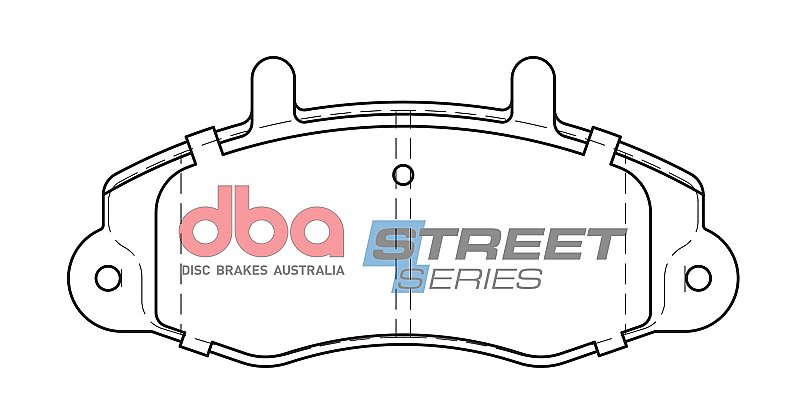 DBA Street Series Semi-Metallic Brake Pads 138.6mm x 64mm DB1340SS - Front