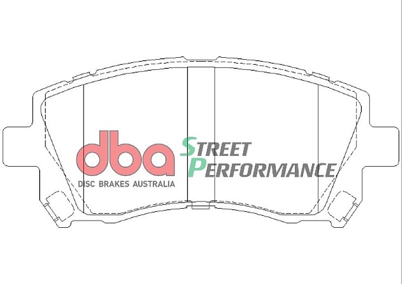 DBA Street Performance Brake Pads 138mm x 59.4mm DB1342SP - Front