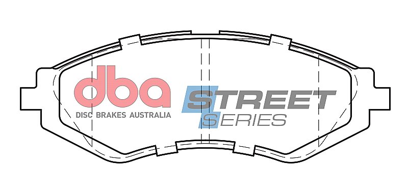 DBA Street Series Ceramic Brake Pads 143mm x 50.7mm DB1347SS - Front