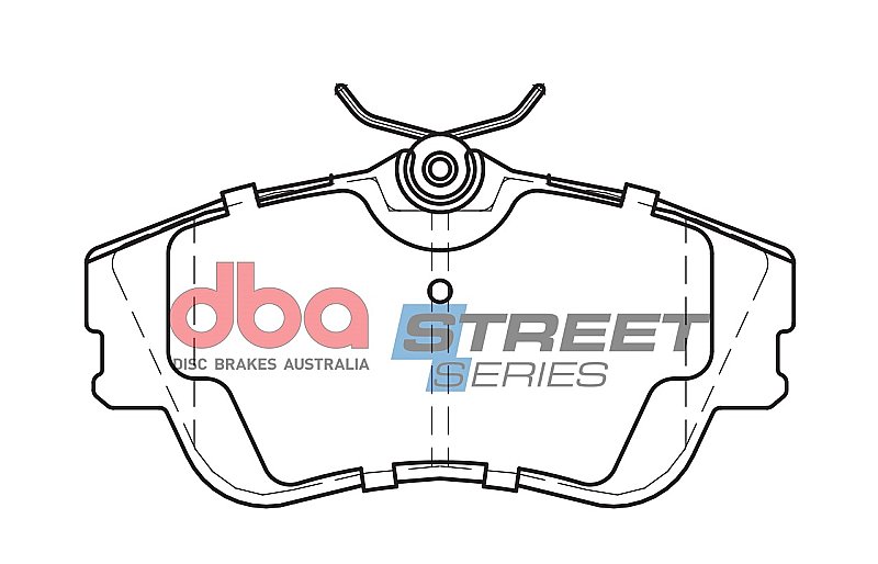 DBA Street Series Semi-Metallic Brake Pads 129.5mm x 65.2mm DB1349SS - Front