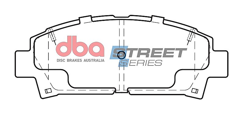 DBA Street Series Ceramic Brake Pads 141mm x 55.5mm DB1352SS - Front