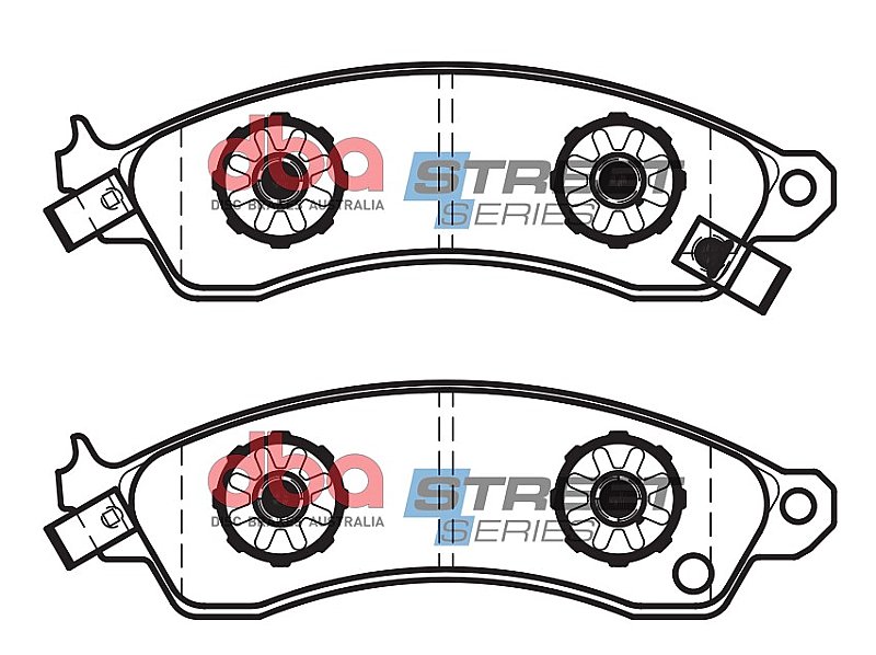 DBA Street Series Ceramic Brake Pads 171mm x 51.6mm DB1353SS - Front
