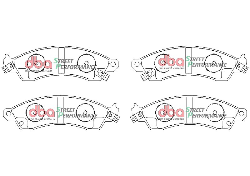 DBA Xtreme Performance Brake Pads 171mm x 51.5mm DB1353XP - Front
