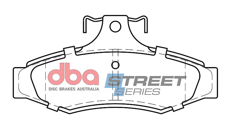 DBA Street Series Ceramic Brake Pads 114.1mm x 55mm DB1354SS - Rear