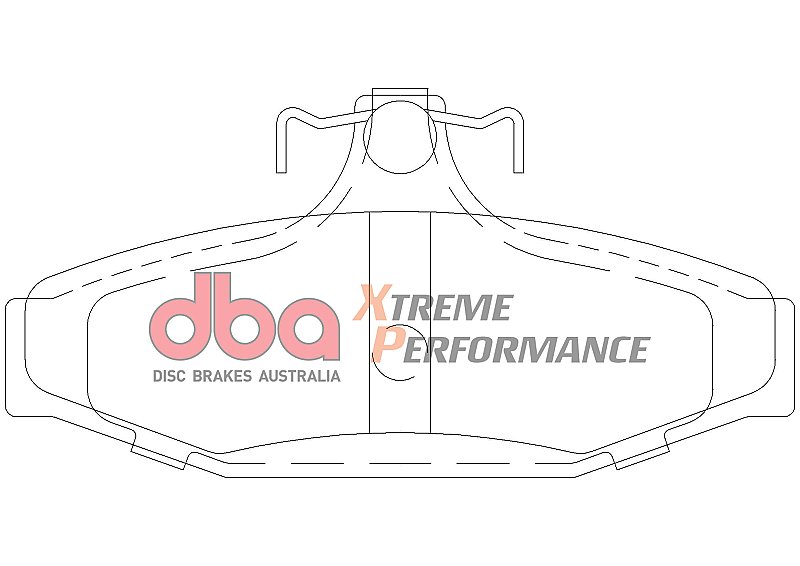 DBA Xtreme Performance Brake Pads 113.8mm x 55.1mm DB1354XP - Rear