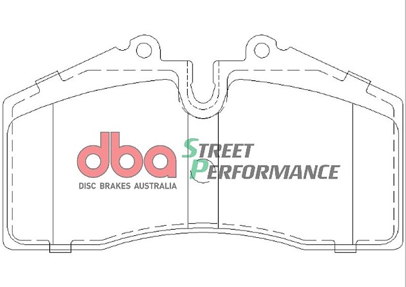 DBA Street Performance Brake Pads 131.8mm x 70.6mm DB1355SP - Front