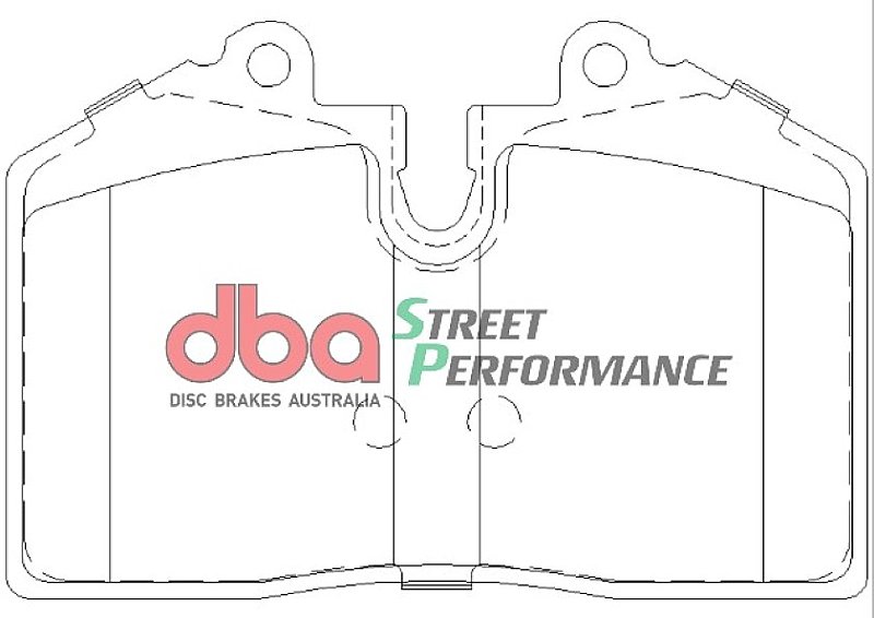 DBA Street Performance Brake Pads 97.7mm x 65.5mm DB1356SP - Rear