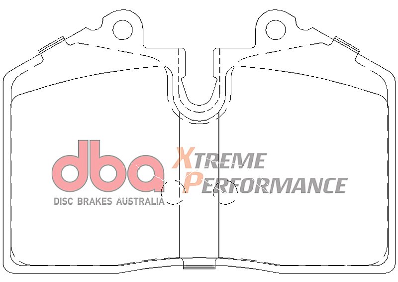 DBA Xtreme Performance Brake Pads 97.7mm x 65.5mm DB1356XP - Rear