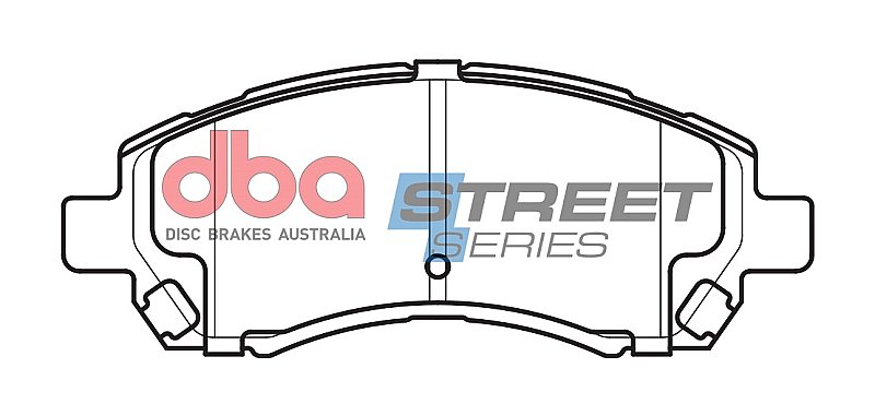 DBA Street Series Ceramic Brake Pads 137.9mm x 53.7mm DB1363SS - Front