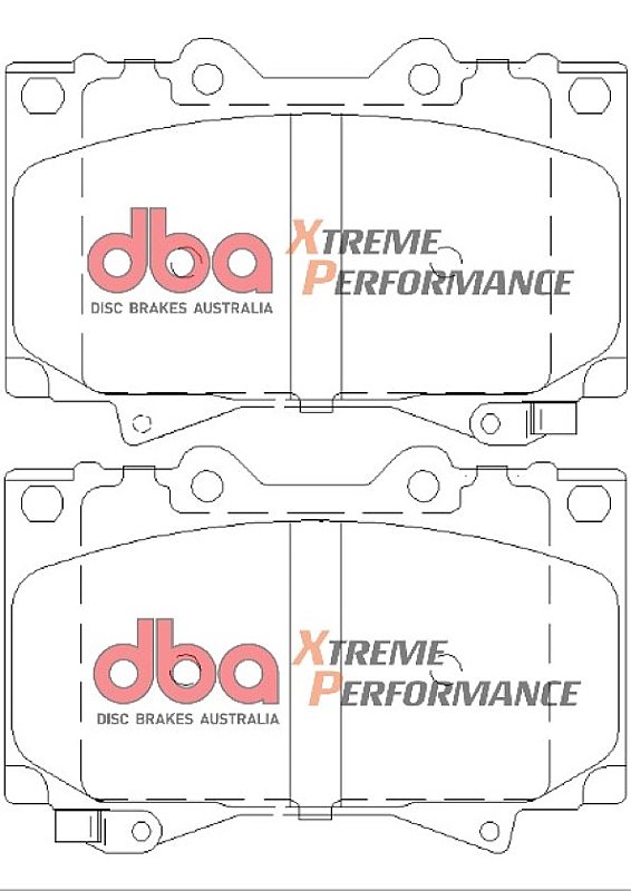 DBA Xtreme Performance Brake Pads 119.3mm x 78mm DB1365XP - Front