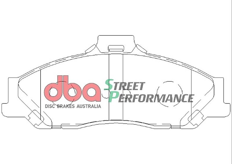 DBA Street Performance Brake Pads 151.5mm x 61.85mm DB1366SP - Front