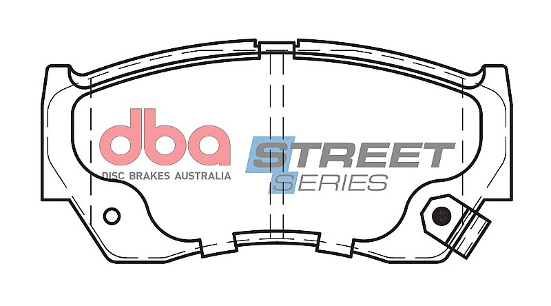DBA Street Series Ceramic Brake Pads 108.5mm x 52.3mm DB1367SS - Front