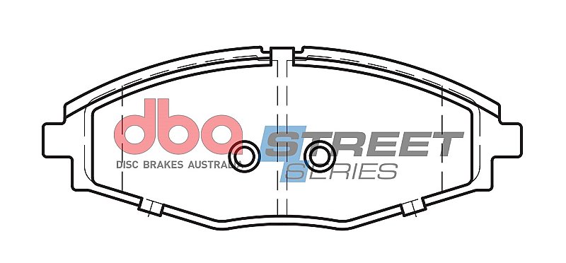 DBA Street Series Ceramic Brake Pads 127mm x 48.4mm DB1368SS - Front