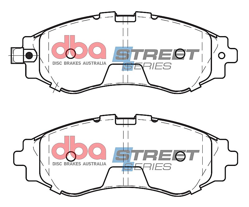 DBA Street Series Ceramic Brake Pads 143.2mm x 51.3mm DB1370SS - Front