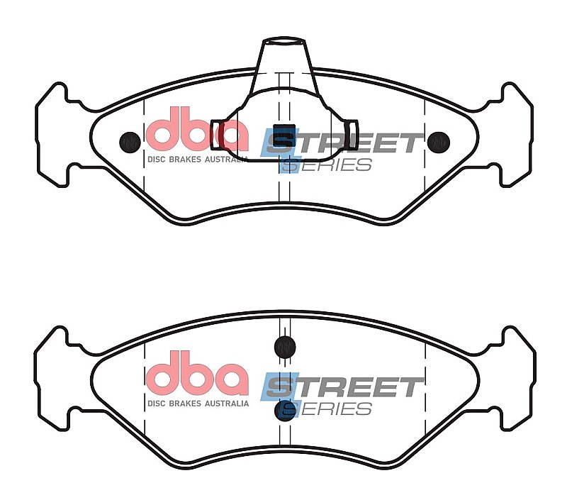 DBA Street Series Ceramic Brake Pads 140.2/141.3mm x 44.5/44.5mm DB1373SS - Front