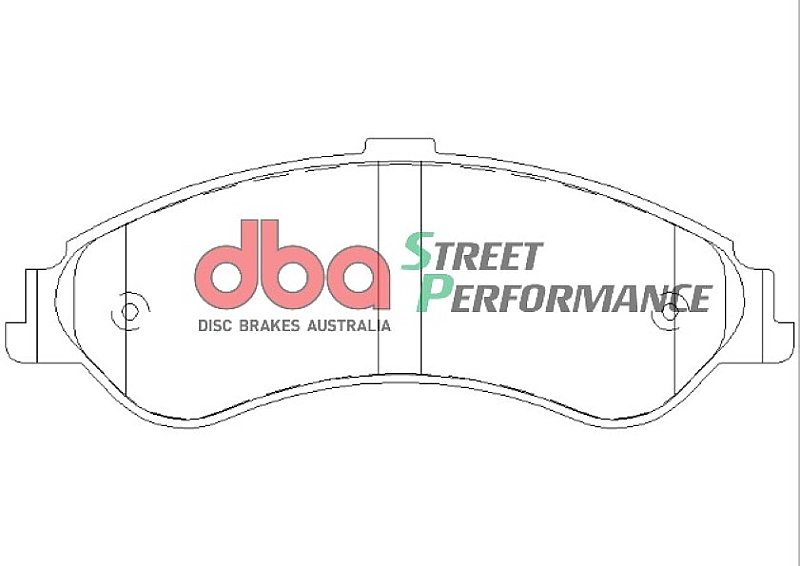 DBA Street Performance Brake Pads 169.4mm x 62.2mm DB1375SP - Front