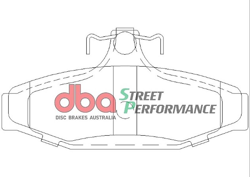 DBA Street Performance Brake Pads 113.6mm x 55mm DB1376SP - Rear