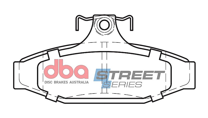 DBA Street Series Ceramic Brake Pads 113.6mm x 55.2mm DB1376SS - Rear