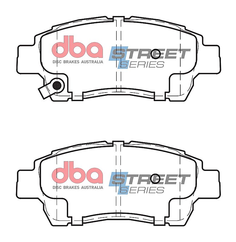 DBA Street Series Ceramic Brake Pads 112.4mm x 46.6mm DB1378SS - Front
