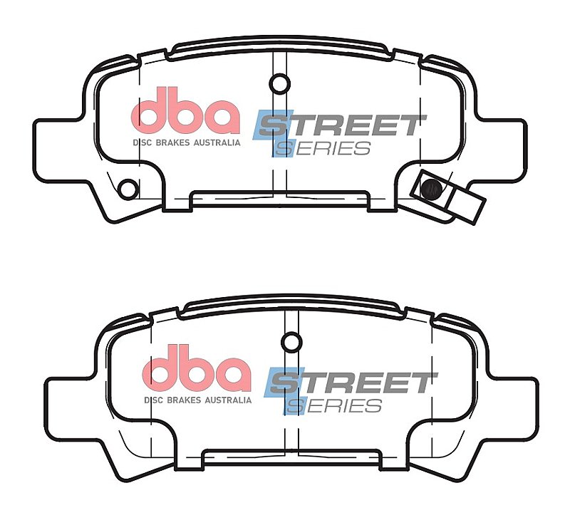 DBA Street Series Ceramic Brake Pads 108.5mm x 41.6mm DB1379SS - Rear