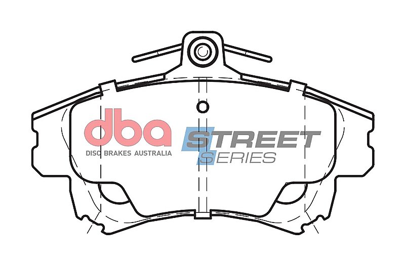 DBA Street Series Ceramic Brake Pads 130.1mm x 77mm DB1381SS - Front