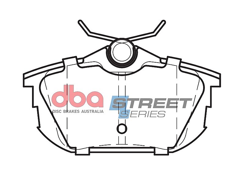 DBA Street Series Ceramic Brake Pads 87.2mm x 47.1mm DB1382SS - Rear