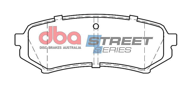 DBA Street Series Ceramic Brake Pads 123.1mm x 45.1mm DB1383SS - Rear