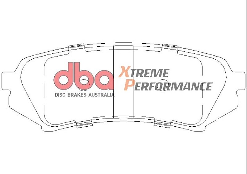 DBA Xtreme Performance Brake Pads 123.1mm x 45.1mm DB1383XP - Rear