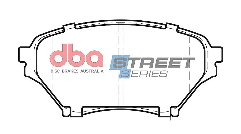 DBA Street Series Ceramic Brake Pads 122.9mm x 58.4mm DB1386SS - Front