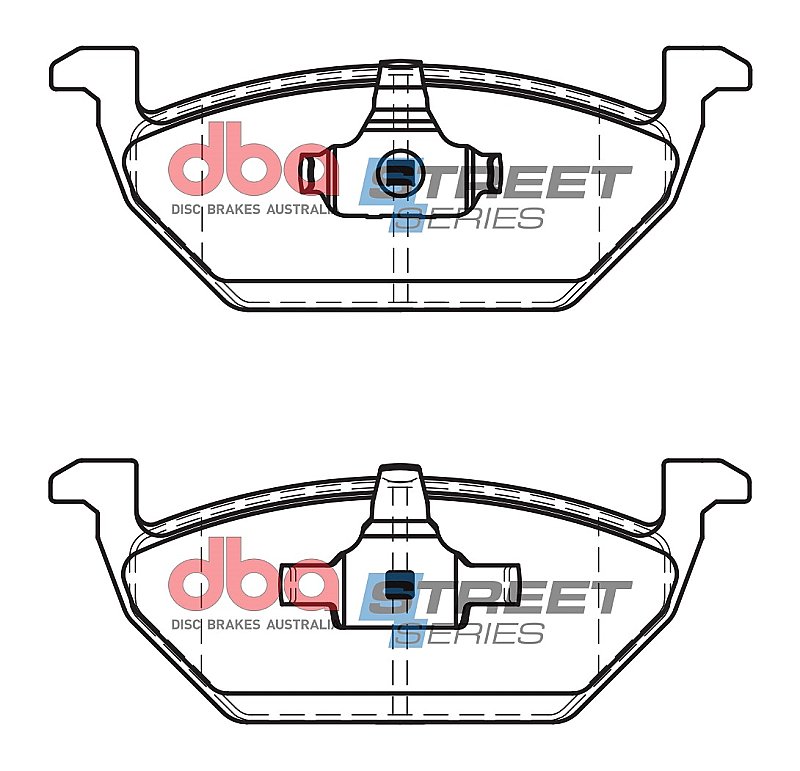 DBA Street Series Ceramic Brake Pads 146mm x 54.7mm DB1387SS - Front