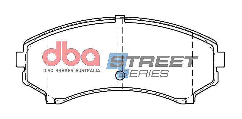 DBA Street Series Ceramic Brake Pads 139.2mm x 58.6mm DB1388SS - Front