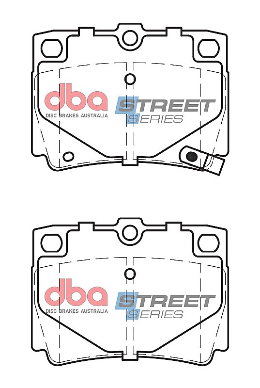 DBA Street Series Ceramic Brake Pads 78.9mm x 59mm DB1390SS - Rear