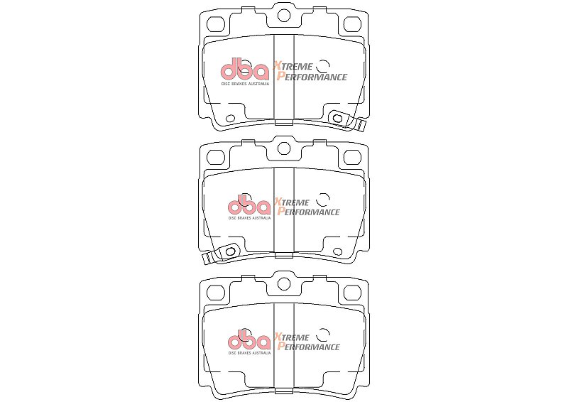 DBA Xtreme Performance Brake Pads 105.1mm x 46.7mm DB1390XP - Rear