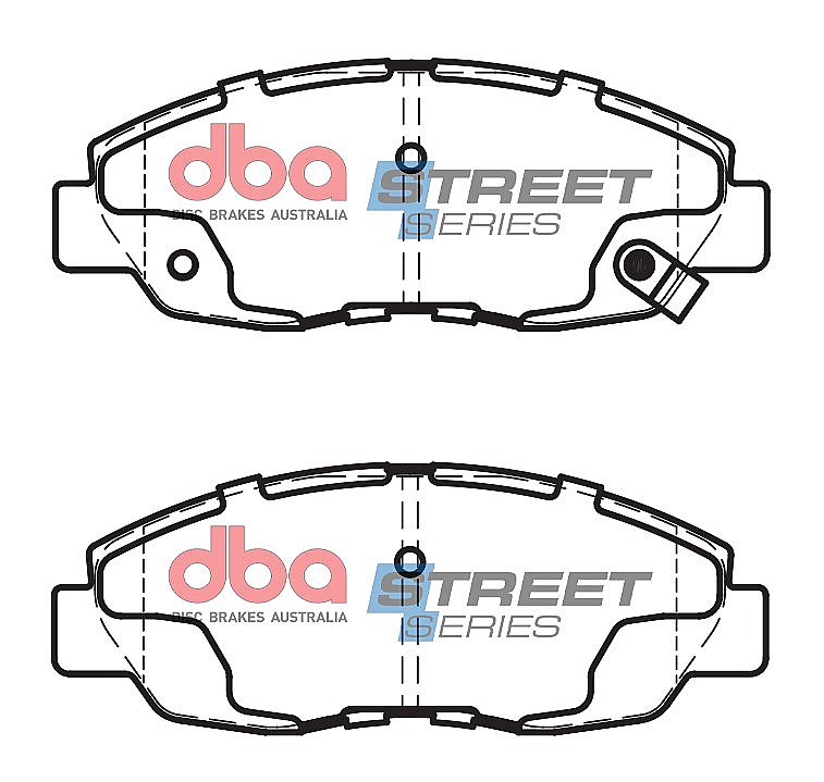DBA Street Series Ceramic Brake Pads 137.8mm x 51.8mm DB1391SS - Front