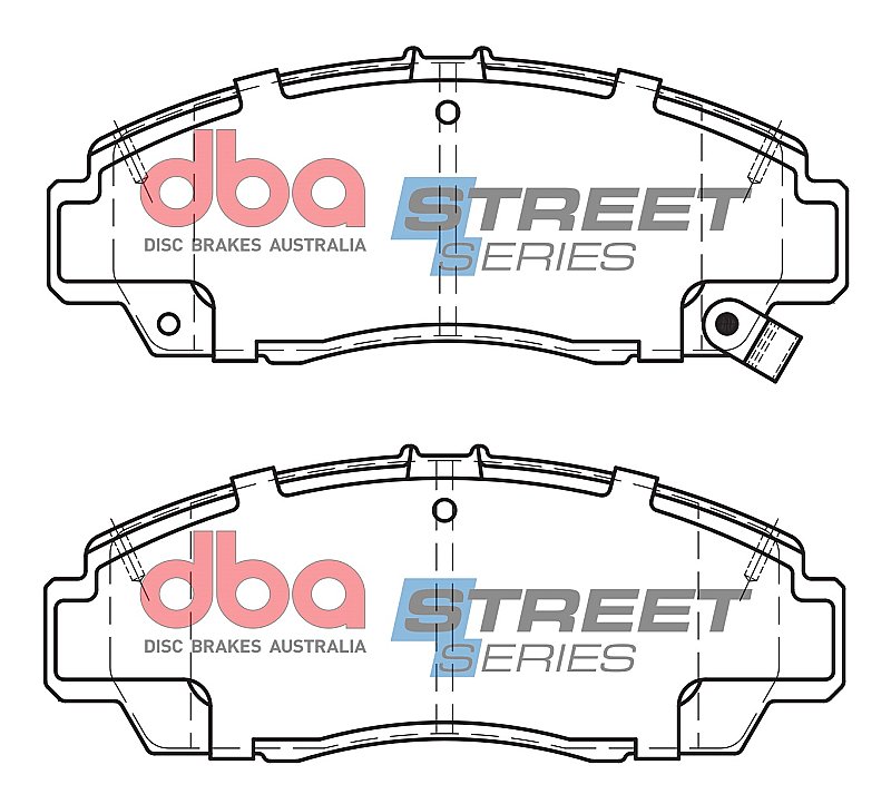 DBA Street Series Ceramic Brake Pads 148.9mm x 58.7mm DB1393SS - Front