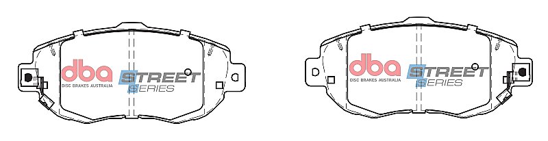 DBA Street Series Ceramic Brake Pads 143.9mm x 63.8mm DB1395SS - Front