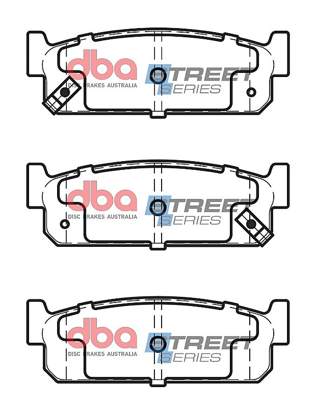 DBA Street Series Ceramic Brake Pads 108.7mm x 35.3mm DB1399SS - Rear