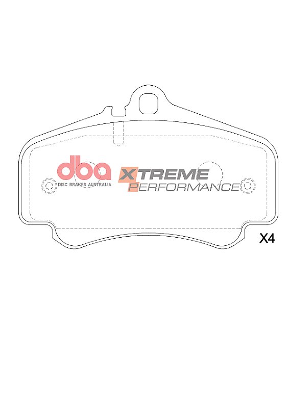 DBA Xtreme Performance Brake Pads 140.1mm x 88.6mm DB1400XP - Front
