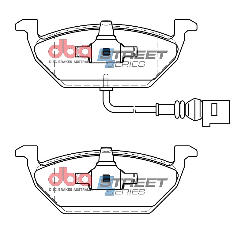 DBA Street Series Ceramic Brake Pads 146mm x 54.7mm DB1405SS - Front