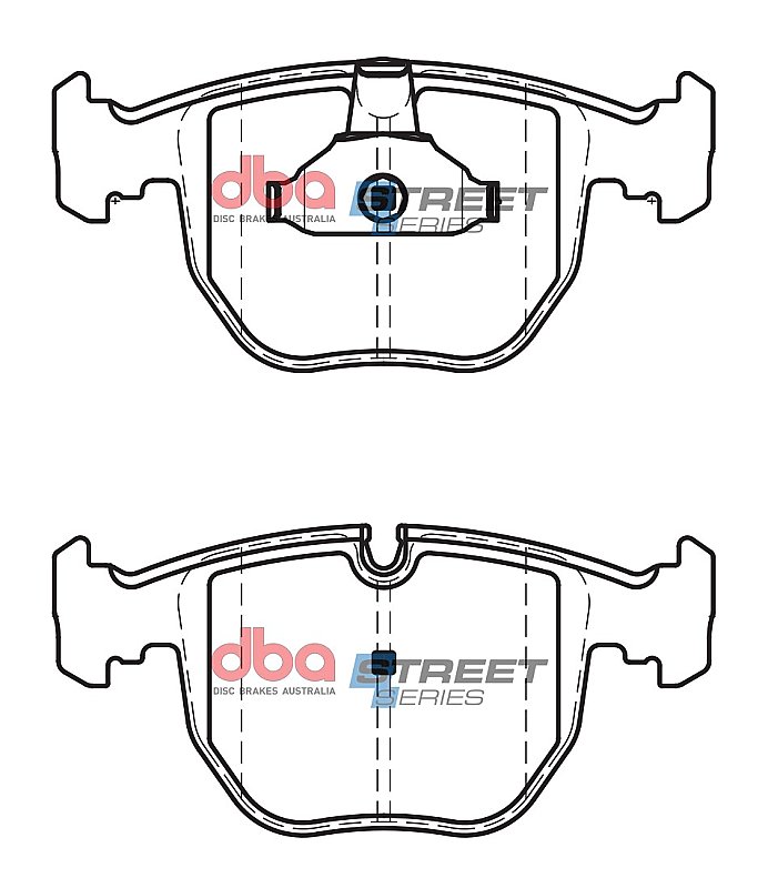 DBA Street Series Ceramic Brake Pads 156.5mm x 73.5mm DB1409SS - Front