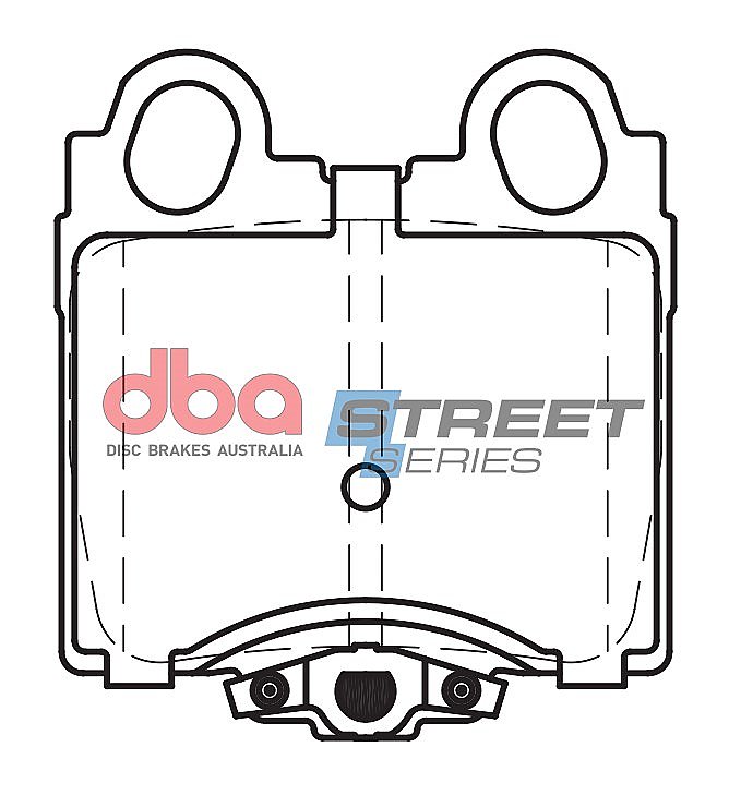 DBA Street Series Ceramic Brake Pads 57.4mm x 63.7mm DB1416SS - Rear